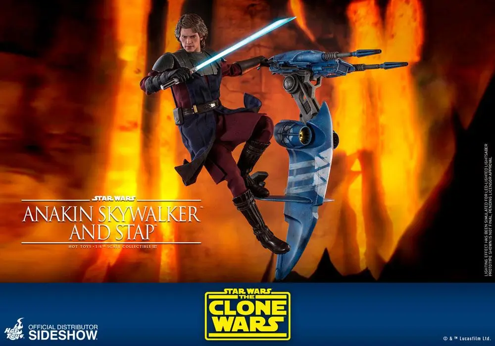 Star Wars The Clone Wars akčná figúrka 1/6 Anakin Skywalker & STAP 31 cm termékfotó