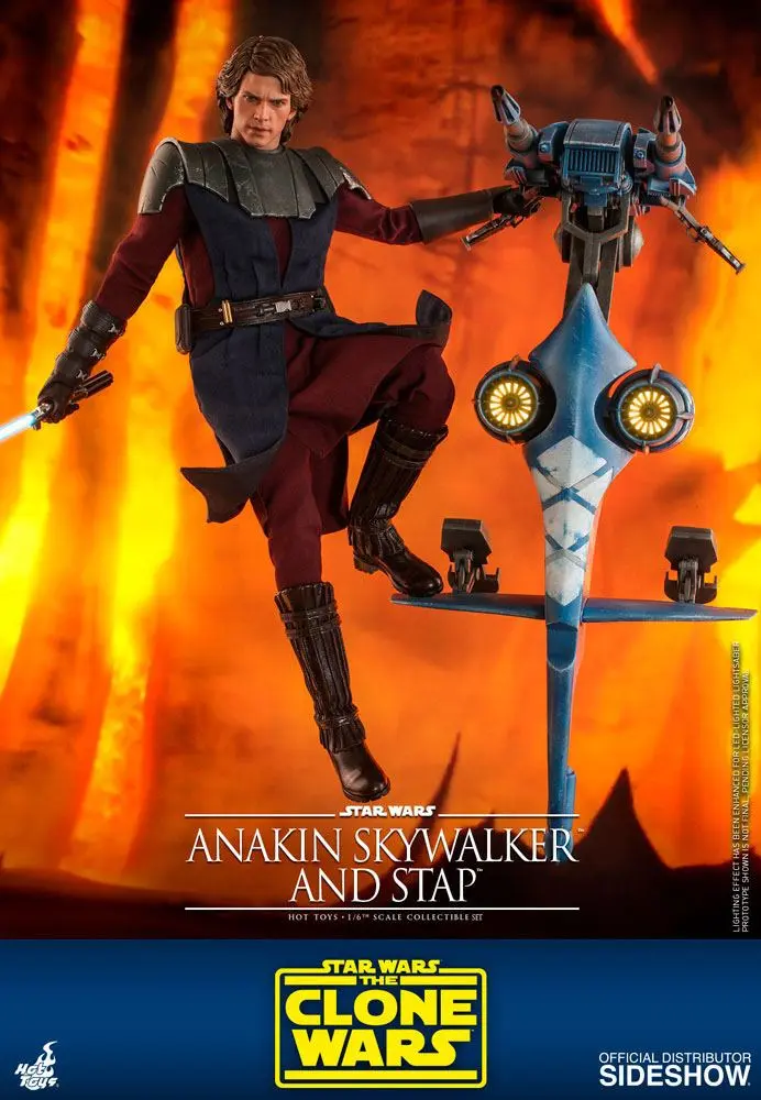 Star Wars The Clone Wars akčná figúrka 1/6 Anakin Skywalker & STAP 31 cm termékfotó