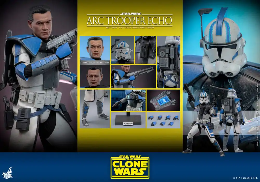 Star Wars: The Clone Wars Akčná figúrka 1/6 Arc Trooper Echo 30 cm termékfotó