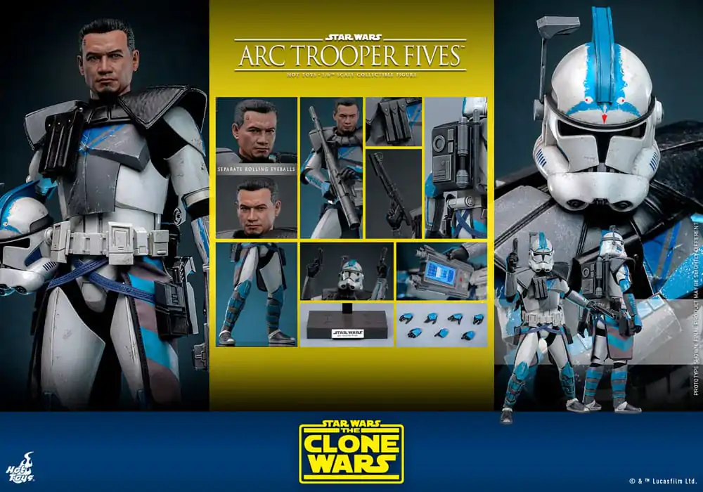 Star Wars: The Clone Wars Action Figure 1/6 Arc Trooper Fives 30 cm akčná figúrka 1/6 Arc Trooper Fives 30 cm termékfotó