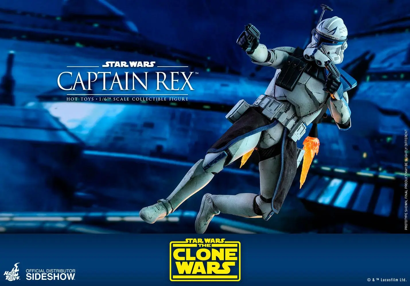 Star Wars The Clone Wars Action Figure 1/6 Captain Rex 30 cm termékfotó