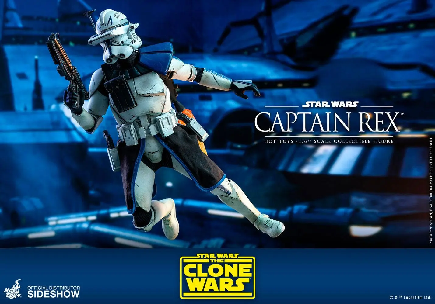 Star Wars The Clone Wars Action Figure 1/6 Captain Rex 30 cm termékfotó