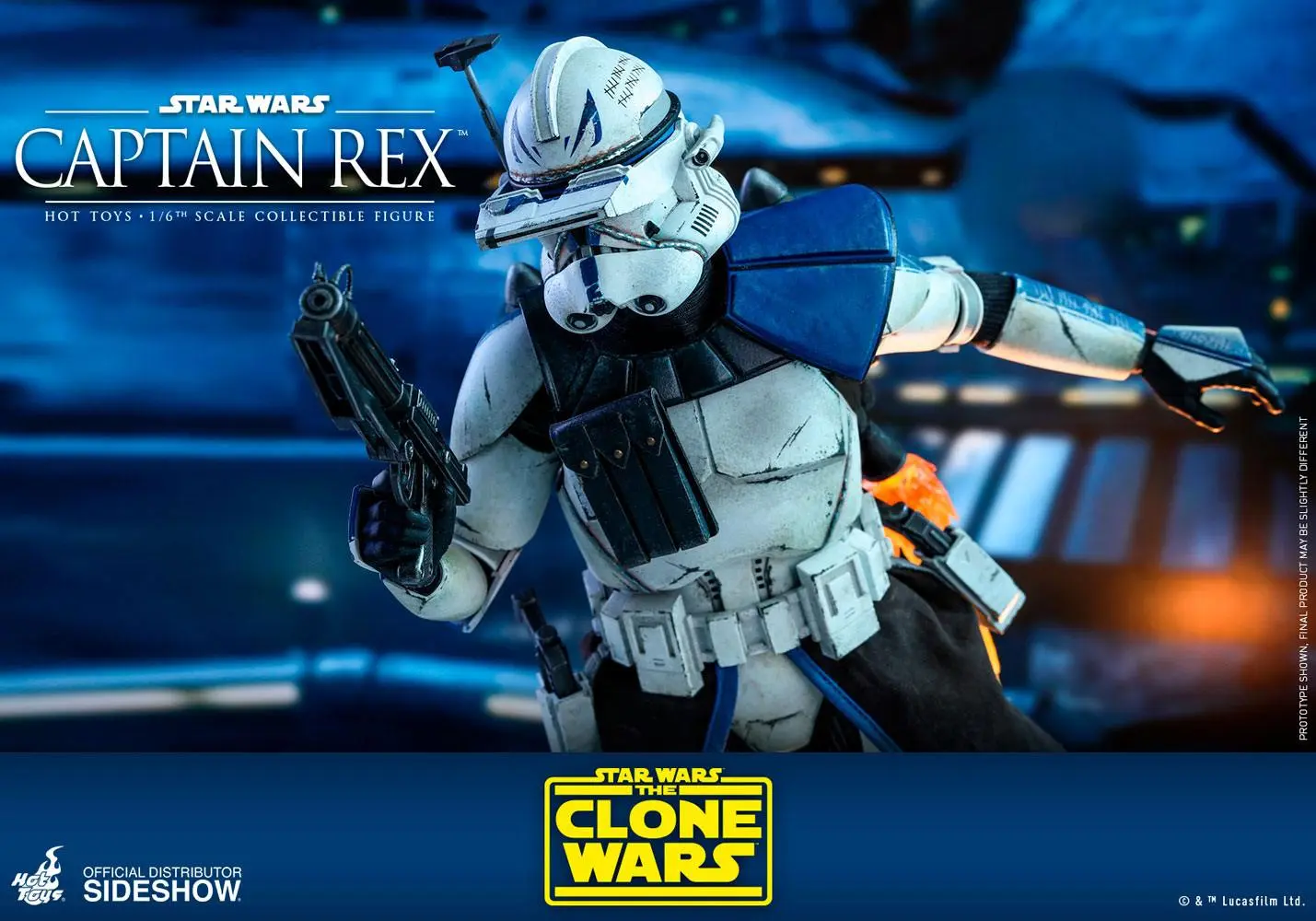 Star Wars The Clone Wars Action Figure 1/6 Captain Rex 30 cm termékfotó