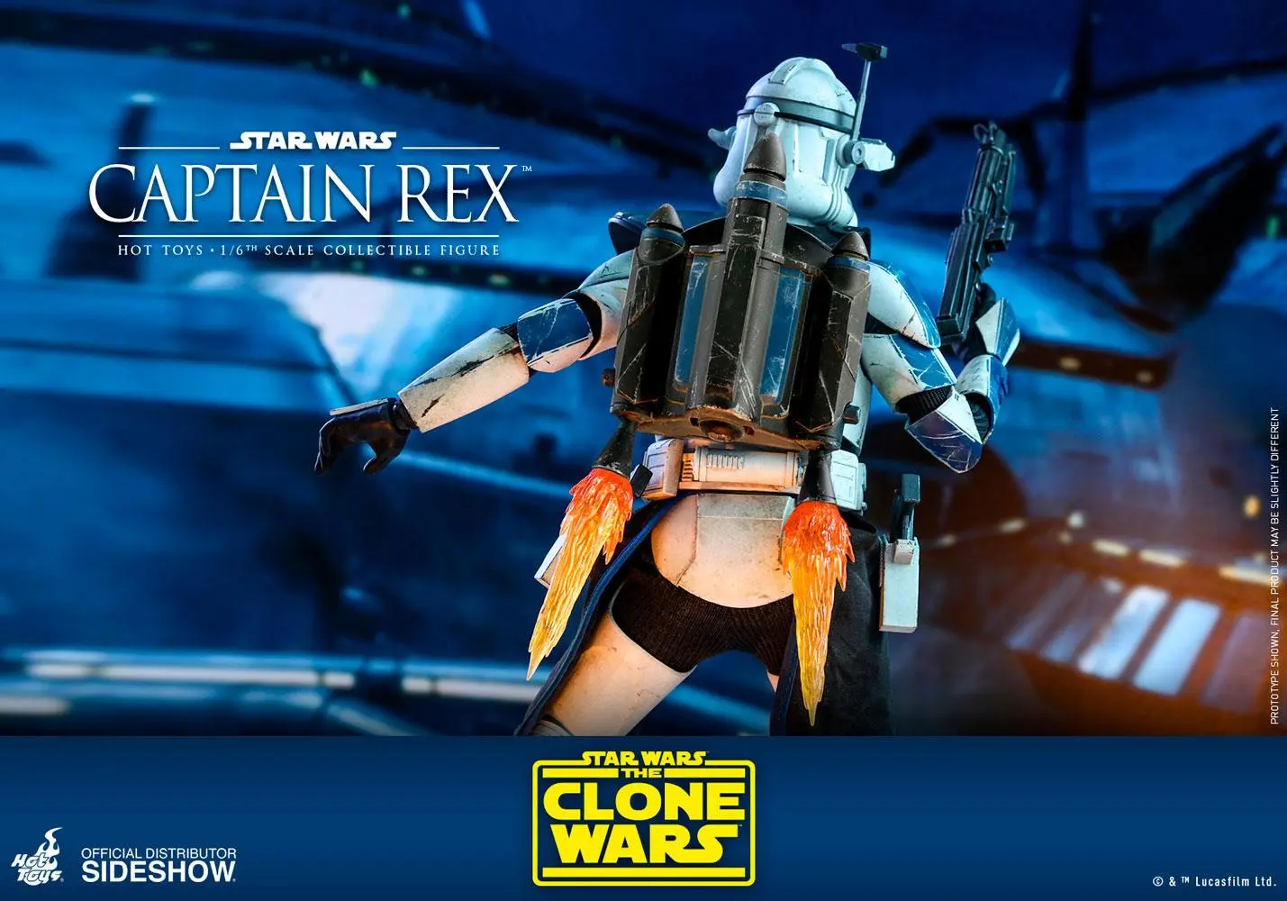 Star Wars The Clone Wars Action Figure 1/6 Captain Rex 30 cm termékfotó