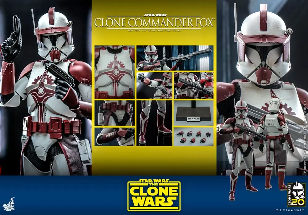 Star Wars: The Clone Wars Akčná figúrka 1/6 Clone Commander Fox 30 cm produktová fotografia