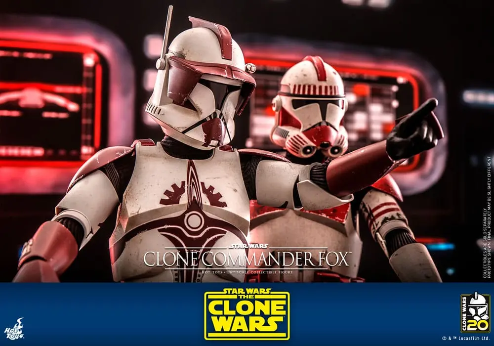 Star Wars: The Clone Wars Akčná figúrka 1/6 Clone Commander Fox 30 cm produktová fotografia