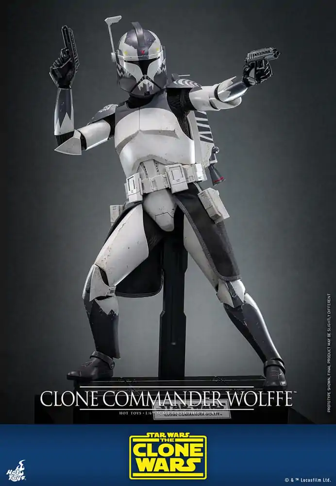 Star Wars: The Clone Wars Akčná figúrka 1/6 Clone Commander Wolffe 30 cm produktová fotografia