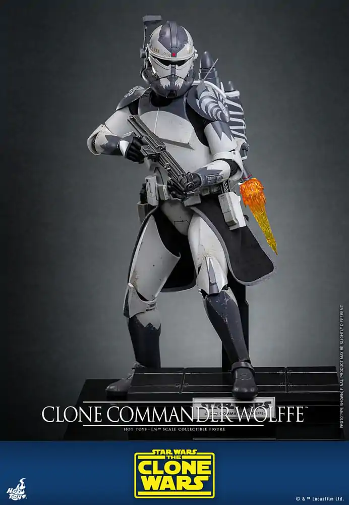 Star Wars: The Clone Wars Akčná figúrka 1/6 Clone Commander Wolffe 30 cm produktová fotografia