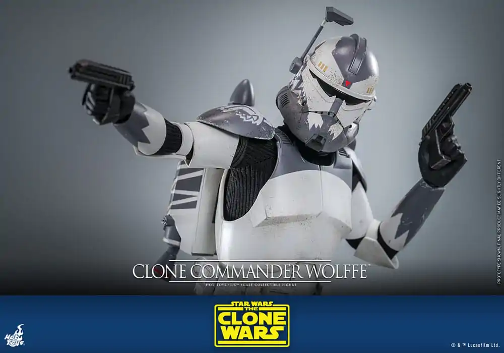 Star Wars: The Clone Wars Akčná figúrka 1/6 Clone Commander Wolffe 30 cm produktová fotografia