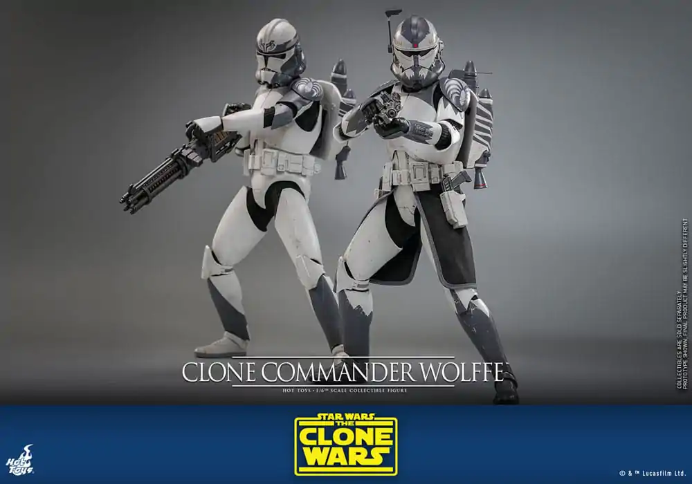 Star Wars: The Clone Wars Akčná figúrka 1/6 Clone Commander Wolffe 30 cm produktová fotografia