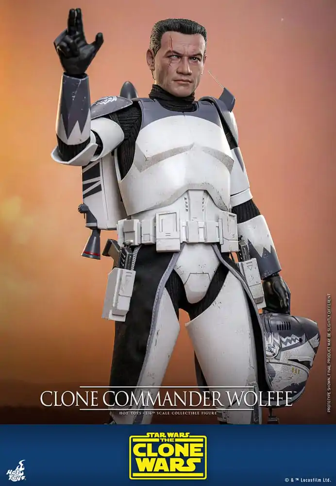 Star Wars: The Clone Wars Akčná figúrka 1/6 Clone Commander Wolffe 30 cm produktová fotografia