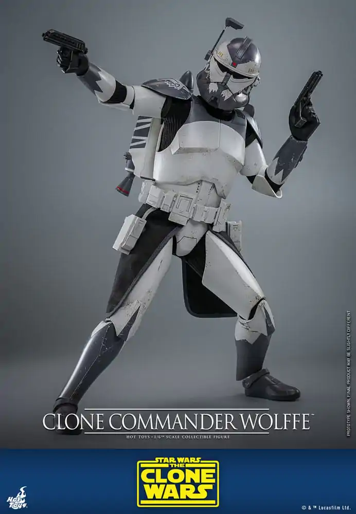 Star Wars: The Clone Wars Akčná figúrka 1/6 Clone Commander Wolffe 30 cm produktová fotografia