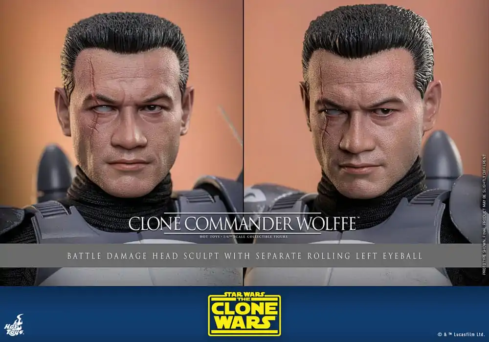 Star Wars: The Clone Wars Akčná figúrka 1/6 Clone Commander Wolffe 30 cm produktová fotografia