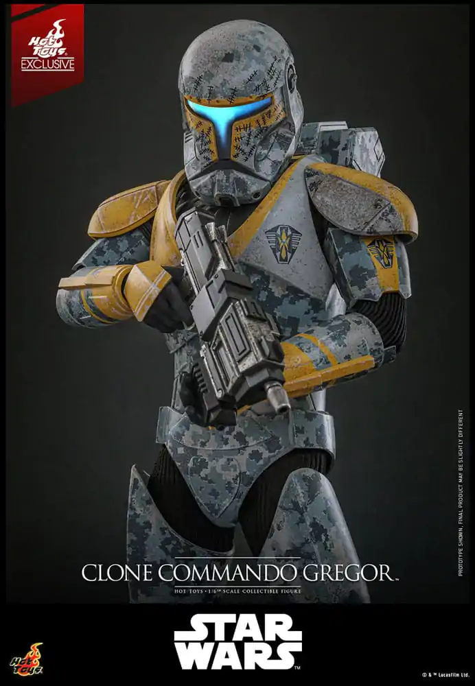 Star Wars: The Clone Wars akčná figúrka 1/6 Clone Commando Gregor Hot Toys Exclusive 30 cm produktová fotografia
