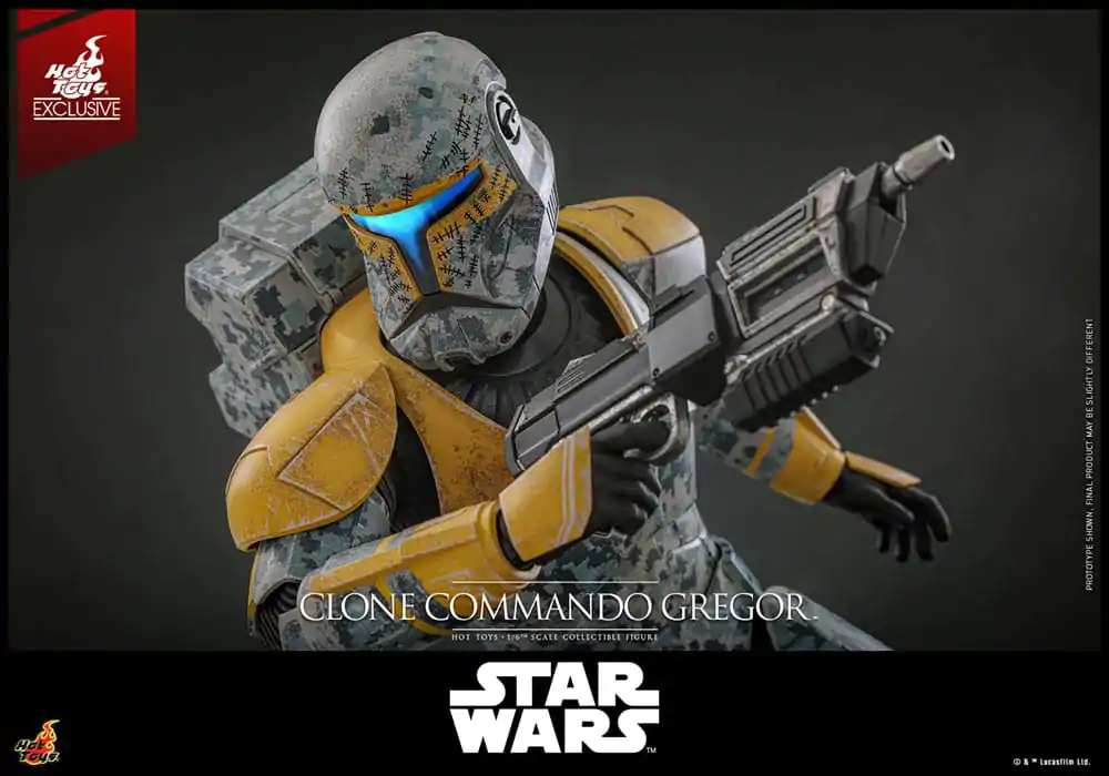 Star Wars: The Clone Wars akčná figúrka 1/6 Clone Commando Gregor Hot Toys Exclusive 30 cm produktová fotografia