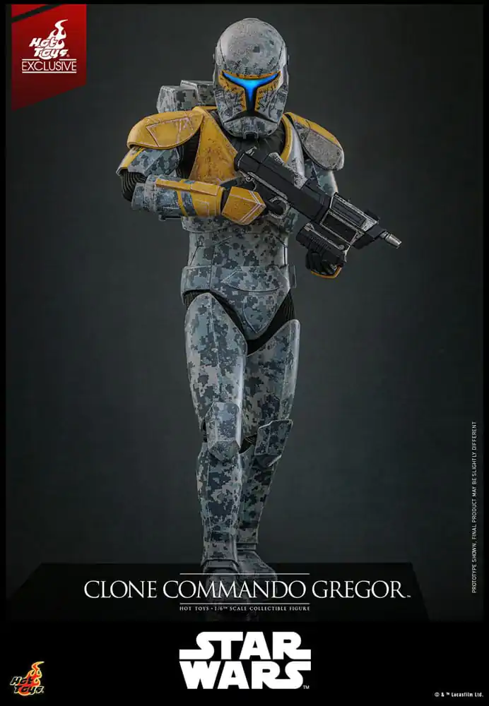 Star Wars: The Clone Wars akčná figúrka 1/6 Clone Commando Gregor Hot Toys Exclusive 30 cm produktová fotografia