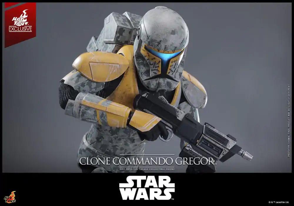 Star Wars: The Clone Wars akčná figúrka 1/6 Clone Commando Gregor Hot Toys Exclusive 30 cm produktová fotografia