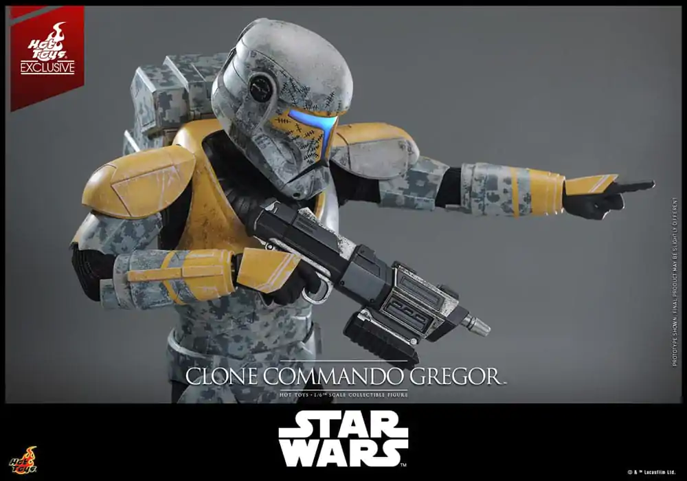 Star Wars: The Clone Wars akčná figúrka 1/6 Clone Commando Gregor Hot Toys Exclusive 30 cm produktová fotografia