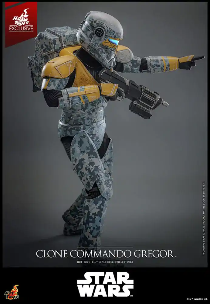 Star Wars: The Clone Wars akčná figúrka 1/6 Clone Commando Gregor Hot Toys Exclusive 30 cm produktová fotografia