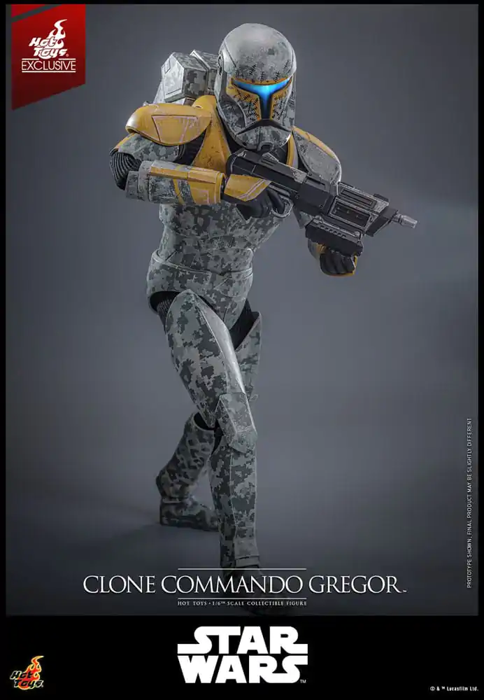 Star Wars: The Clone Wars akčná figúrka 1/6 Clone Commando Gregor Hot Toys Exclusive 30 cm produktová fotografia