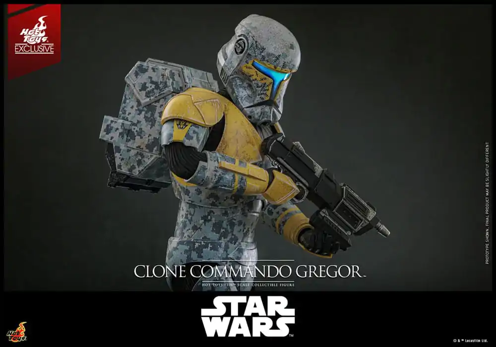 Star Wars: The Clone Wars akčná figúrka 1/6 Clone Commando Gregor Hot Toys Exclusive 30 cm produktová fotografia