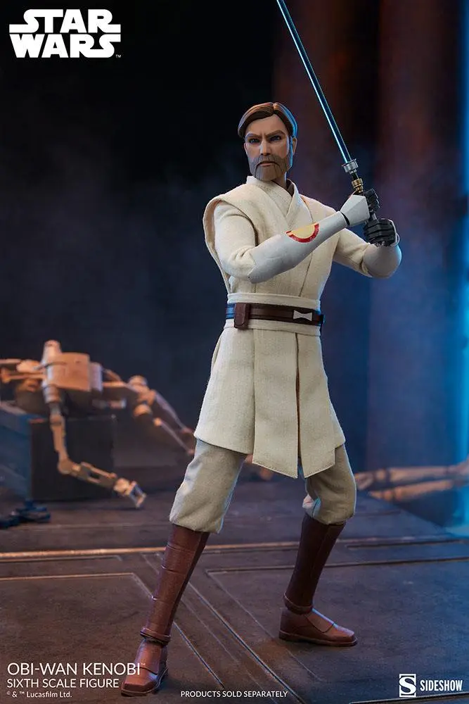 Star Wars The Clone Wars Akčná figúrka 1/6 Obi-Wan Kenobi 30 cm termékfotó