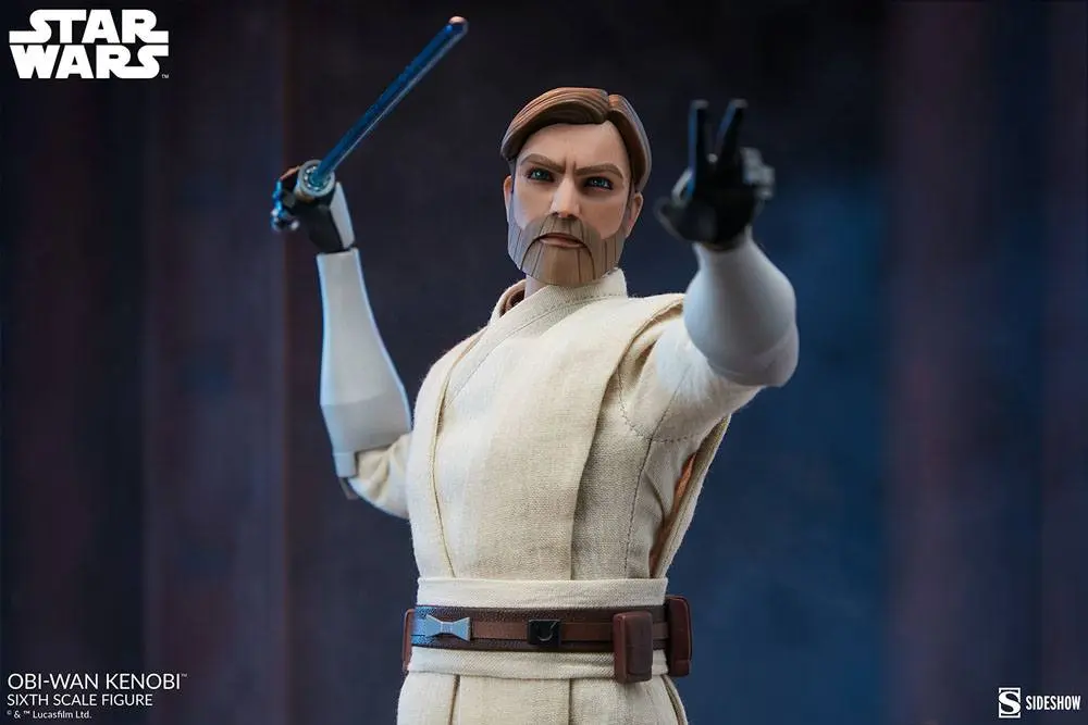 Star Wars The Clone Wars Akčná figúrka 1/6 Obi-Wan Kenobi 30 cm termékfotó