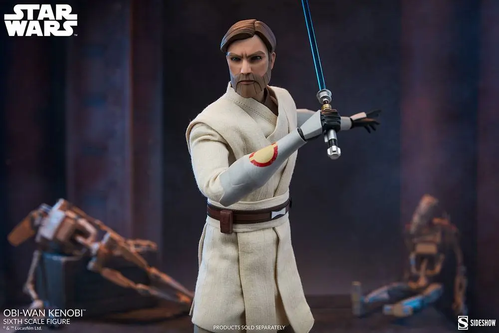 Star Wars The Clone Wars Akčná figúrka 1/6 Obi-Wan Kenobi 30 cm termékfotó