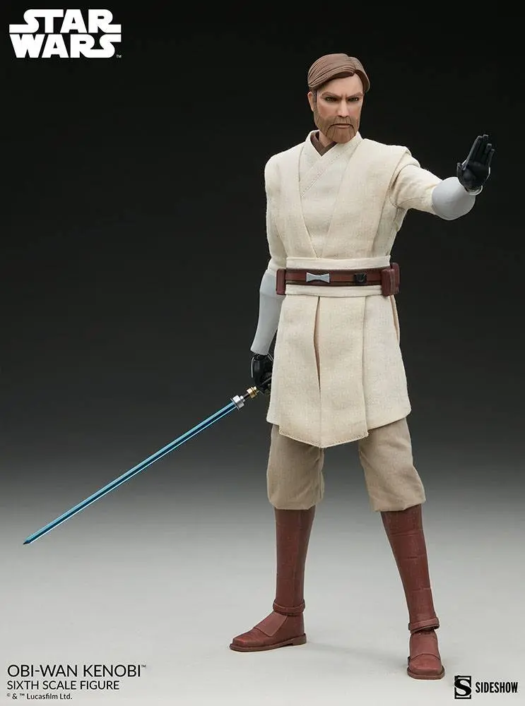 Star Wars The Clone Wars Akčná figúrka 1/6 Obi-Wan Kenobi 30 cm termékfotó