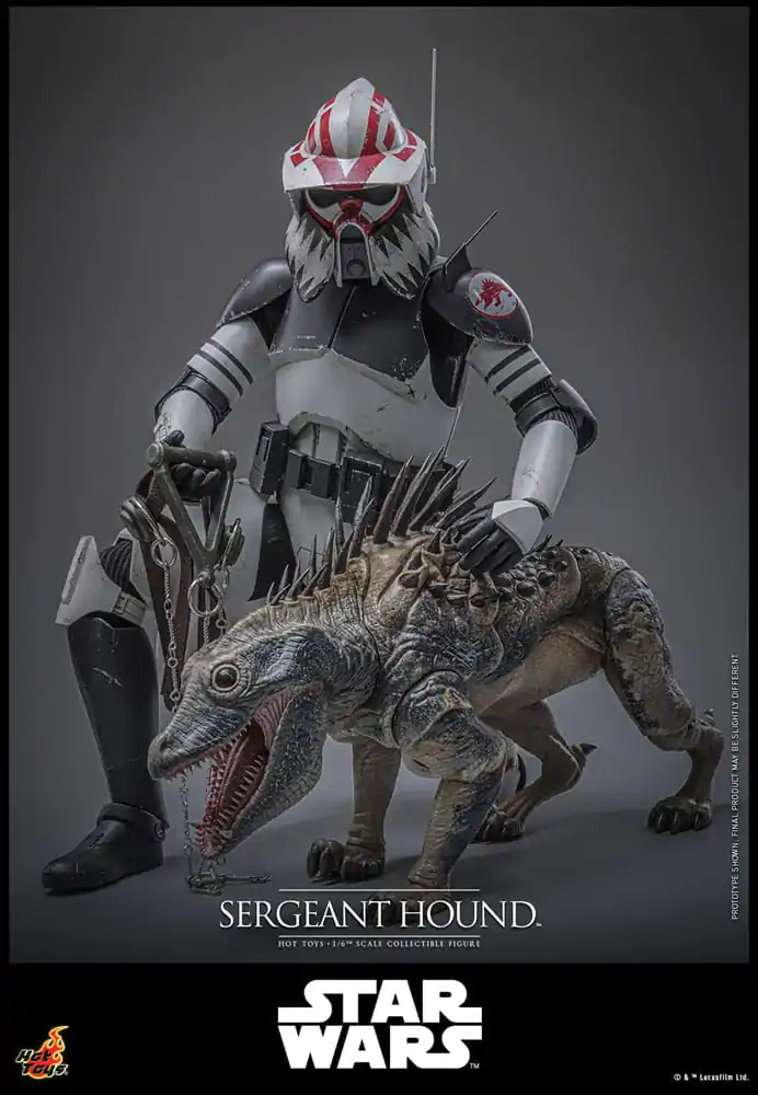 Star Wars: The Clone Wars akčná figúrka 1/6 Sergeant Hound 30 cm produktová fotografia