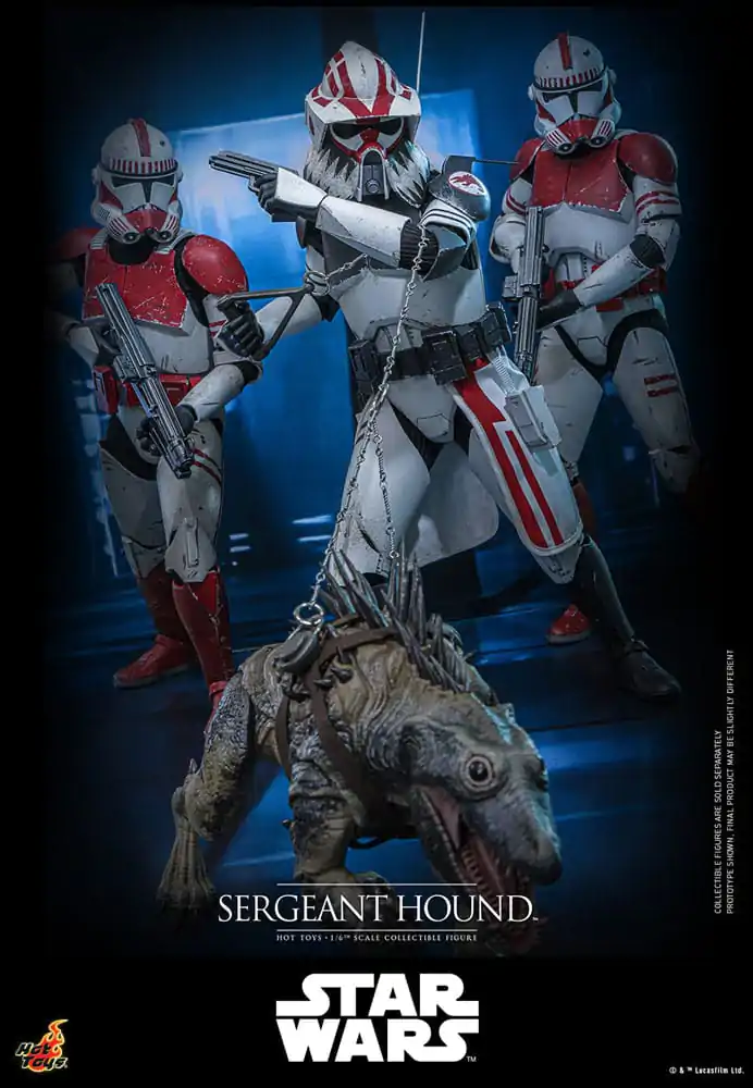 Star Wars: The Clone Wars akčná figúrka 1/6 Sergeant Hound 30 cm produktová fotografia