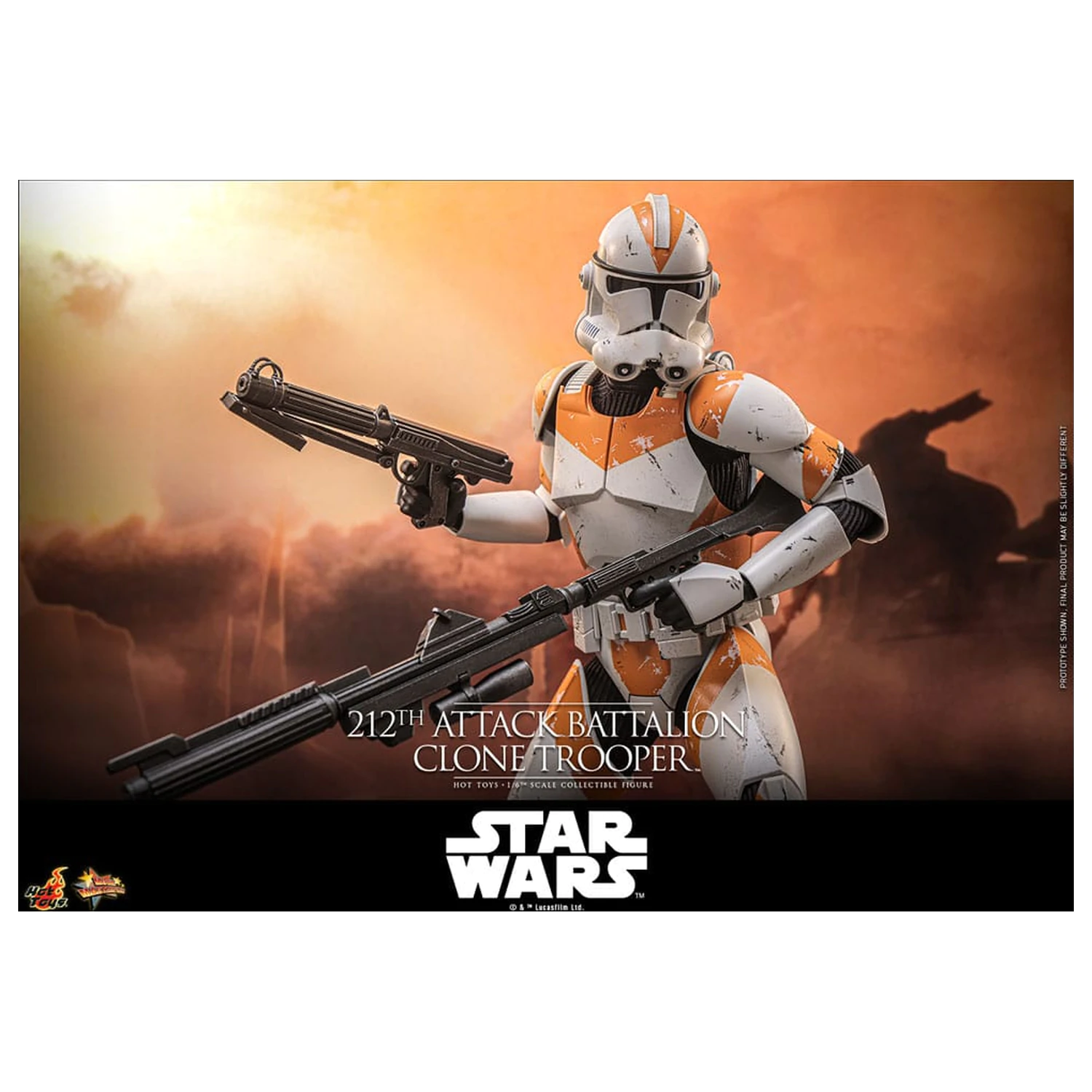 Star Wars: The Clone Wars akčná figúrka 1/6 212th Attack Battalion Clone Trooper Deluxe Version 30 cm produktová fotografia