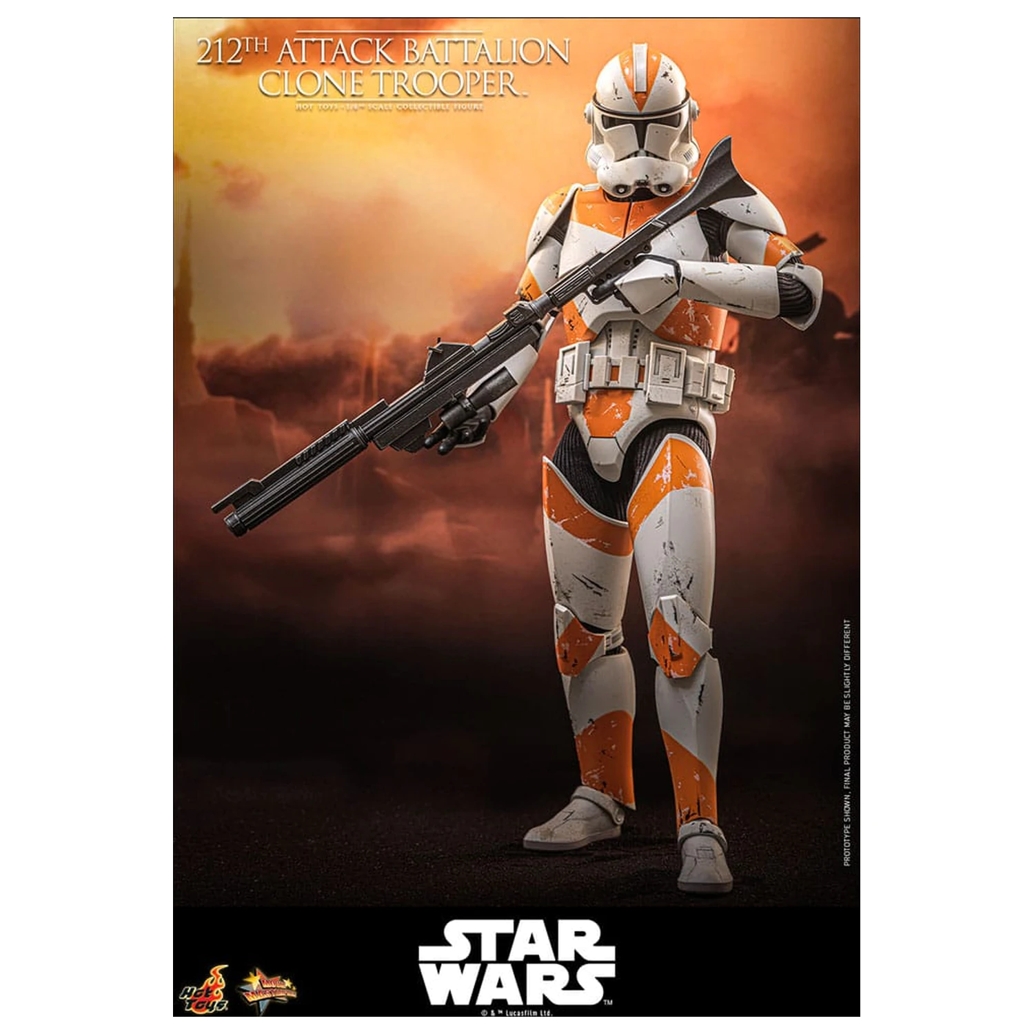 Star Wars: The Clone Wars akčná figúrka 1/6 212th Attack Battalion Clone Trooper Deluxe Version 30 cm produktová fotografia
