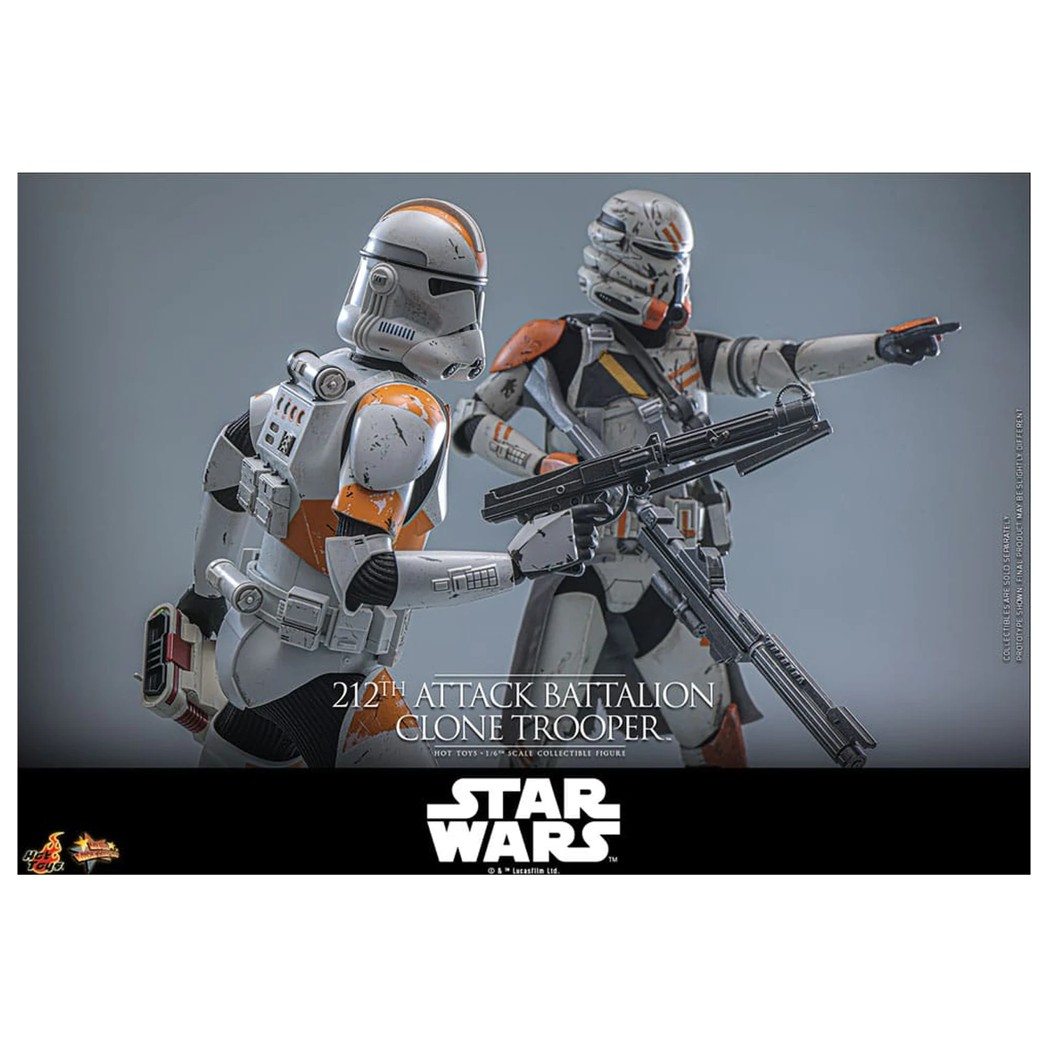 Star Wars: The Clone Wars akčná figúrka 1/6 212th Attack Battalion Clone Trooper Deluxe Version 30 cm produktová fotografia