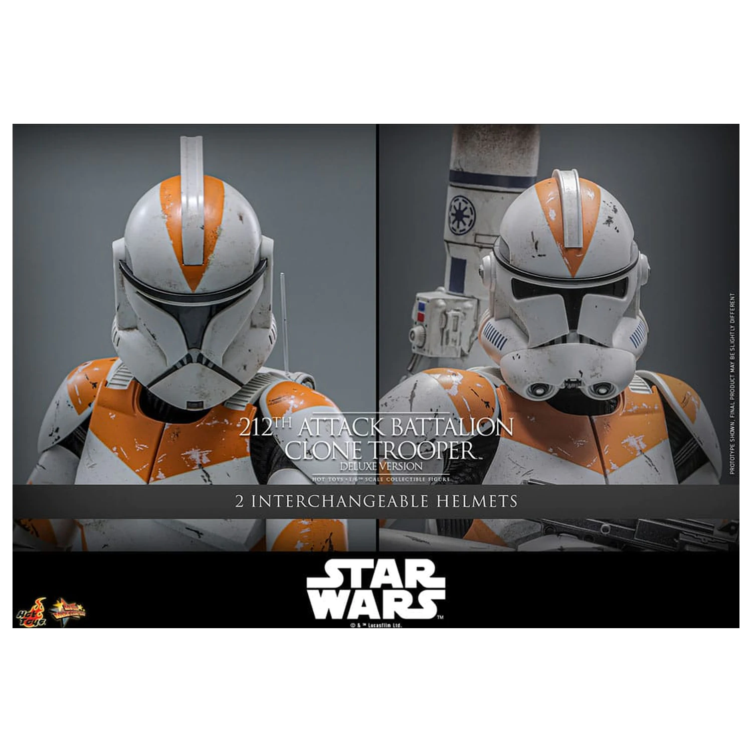 Star Wars: The Clone Wars akčná figúrka 1/6 212th Attack Battalion Clone Trooper Deluxe Version 30 cm produktová fotografia