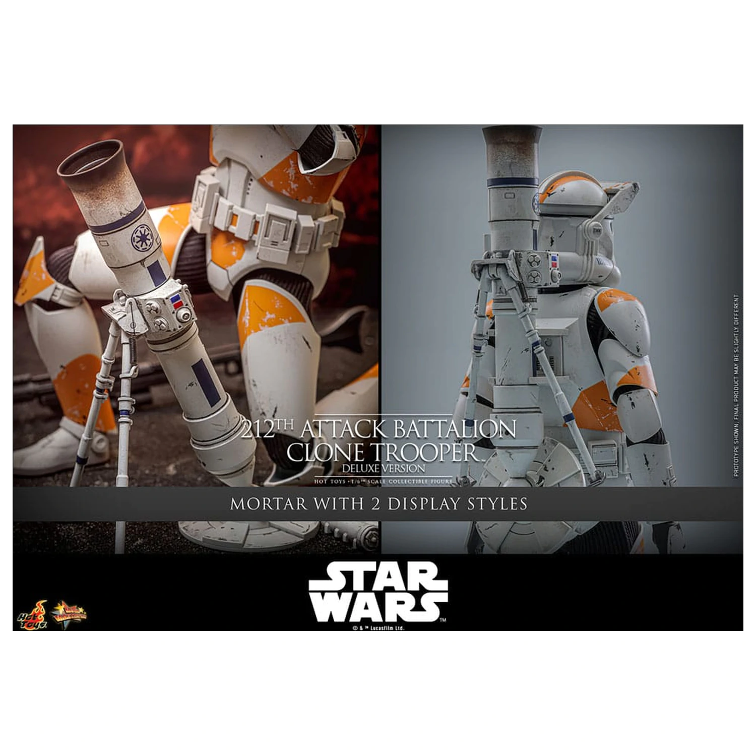 Star Wars: The Clone Wars akčná figúrka 1/6 212th Attack Battalion Clone Trooper Deluxe Version 30 cm produktová fotografia