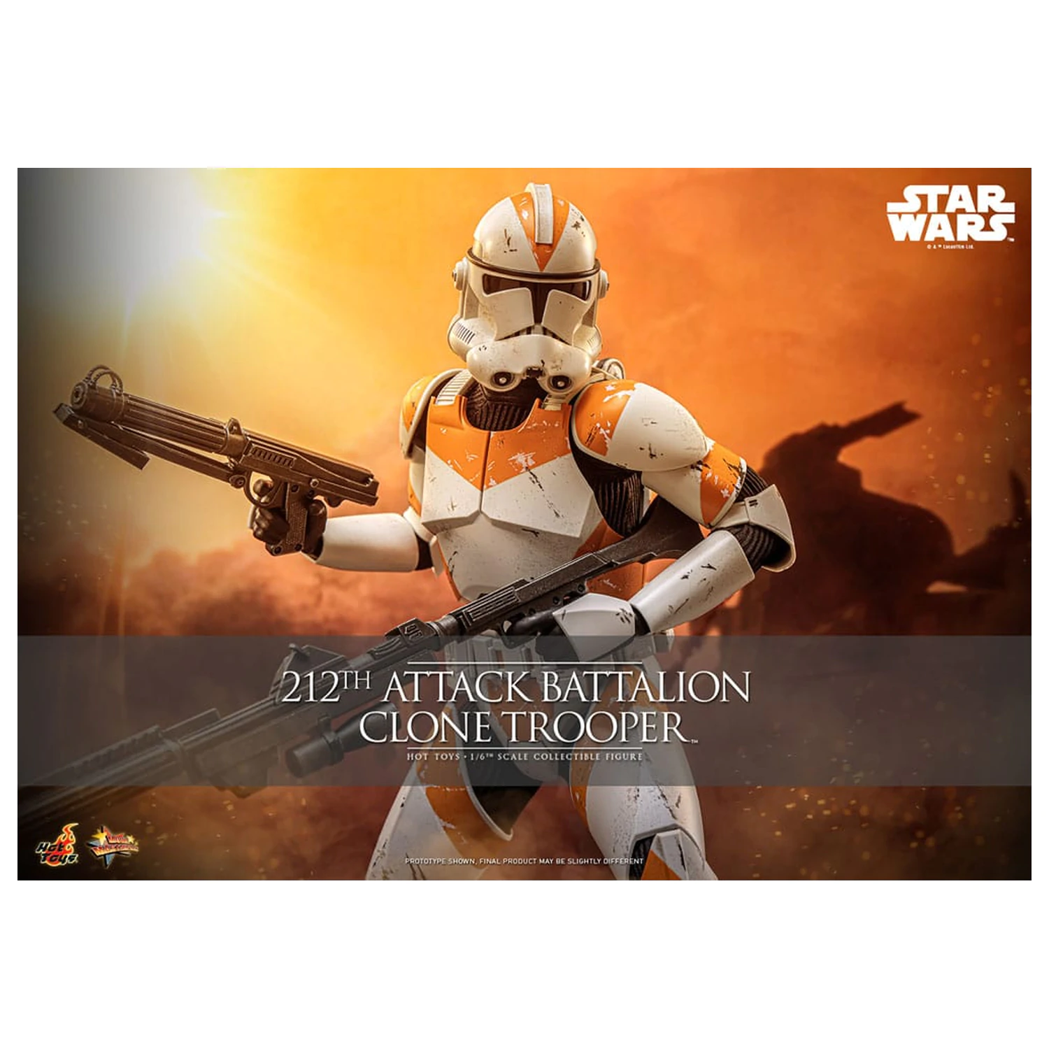 Star Wars: The Clone Wars akčná figúrka 1/6 212th Attack Battalion Clone Trooper Deluxe Version 30 cm produktová fotografia