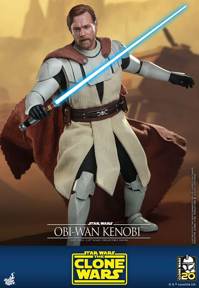 Star Wars The Clone Wars Akčná figúrka 1/6 Obi-Wan Kenobi 30 cm produktová fotografia