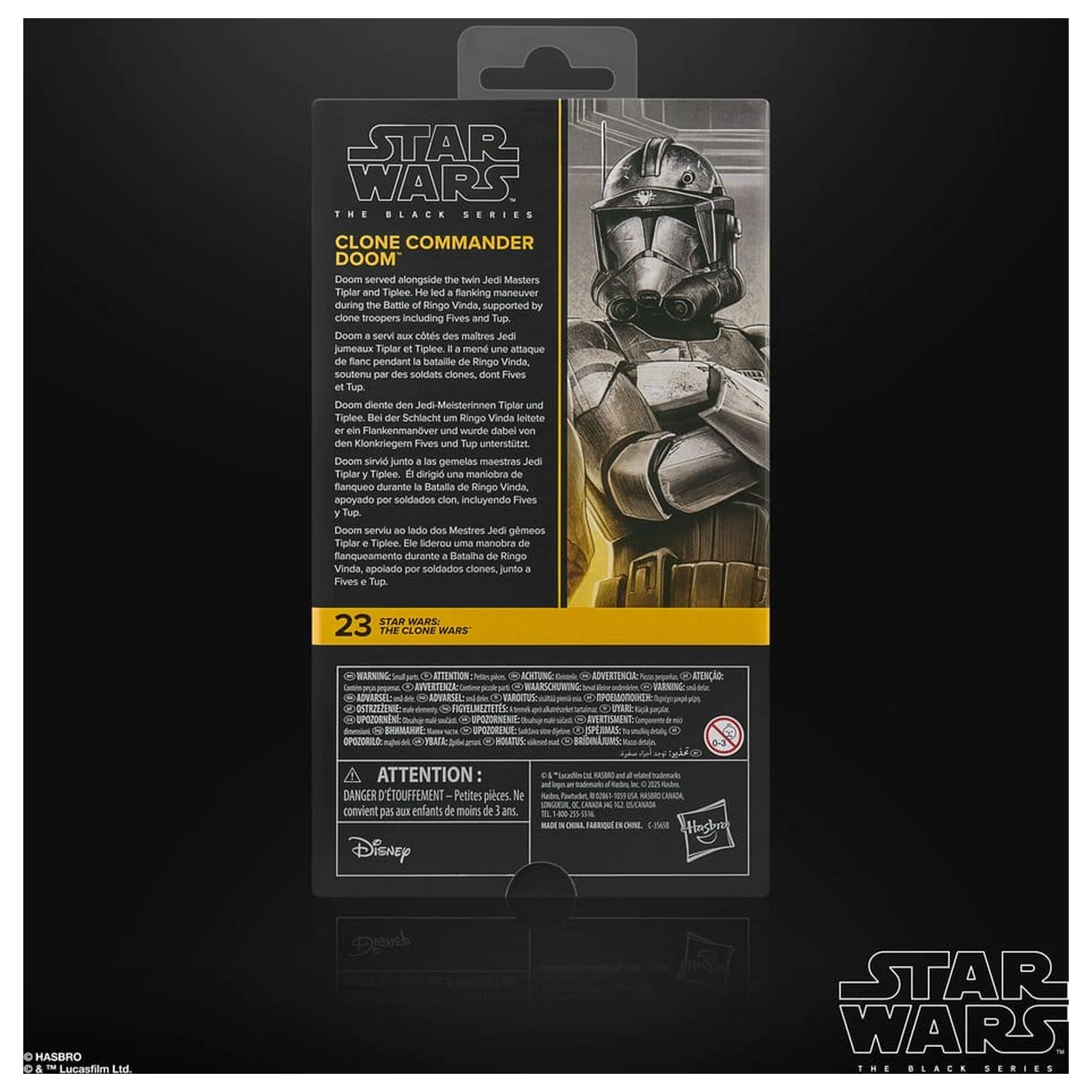 Star Wars: The Clone Wars Black Series akčná figúrka Clone Commander Doom 15 cm produktová fotografia