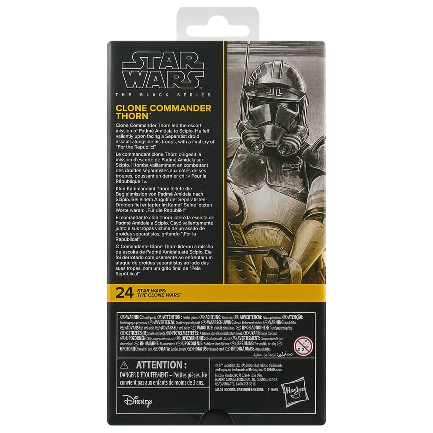 Star Wars: The Clone Wars Black Series akčná figúrka Clone Commander Thorn 15 cm produktová fotografia