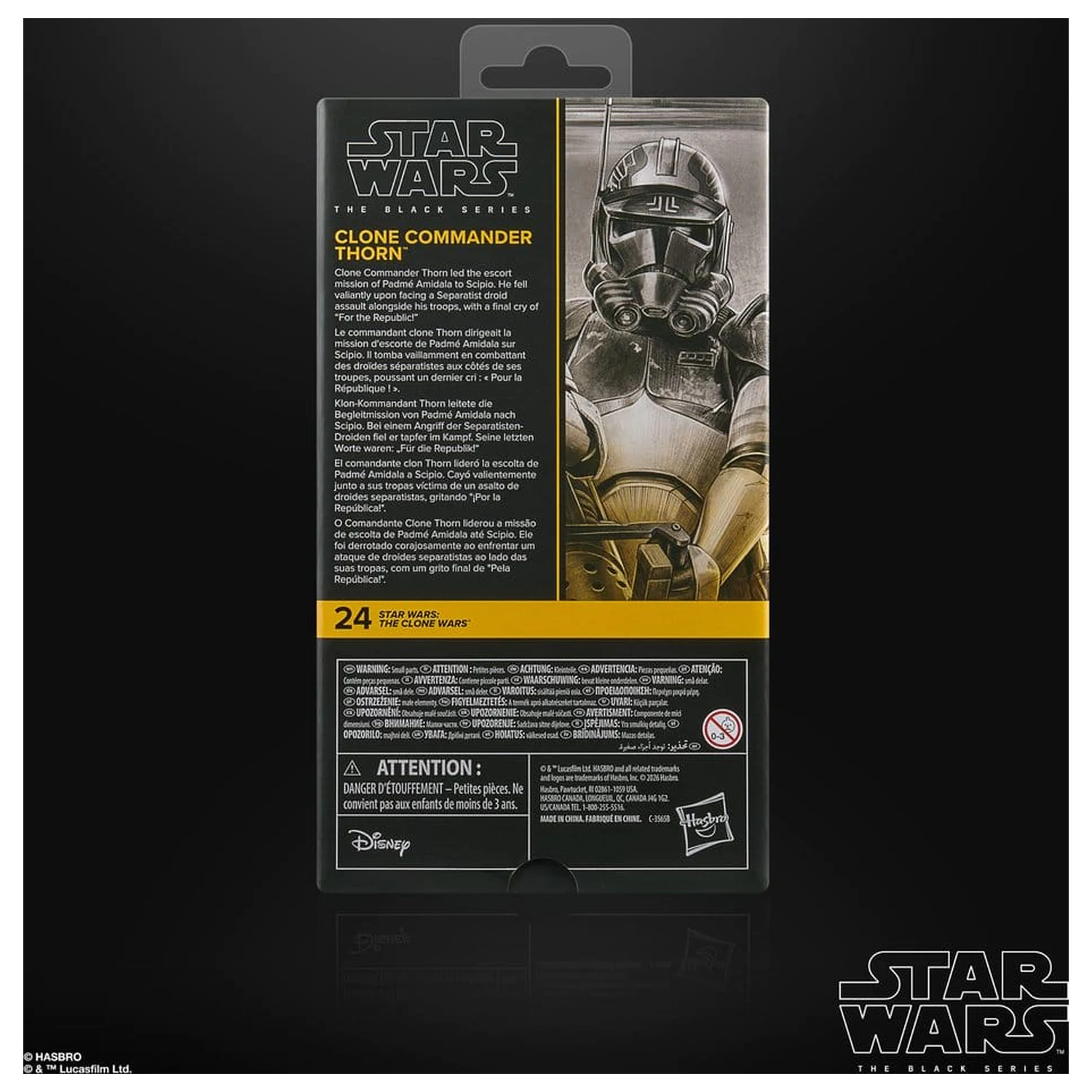 Star Wars: The Clone Wars Black Series akčná figúrka Clone Commander Thorn 15 cm produktová fotografia