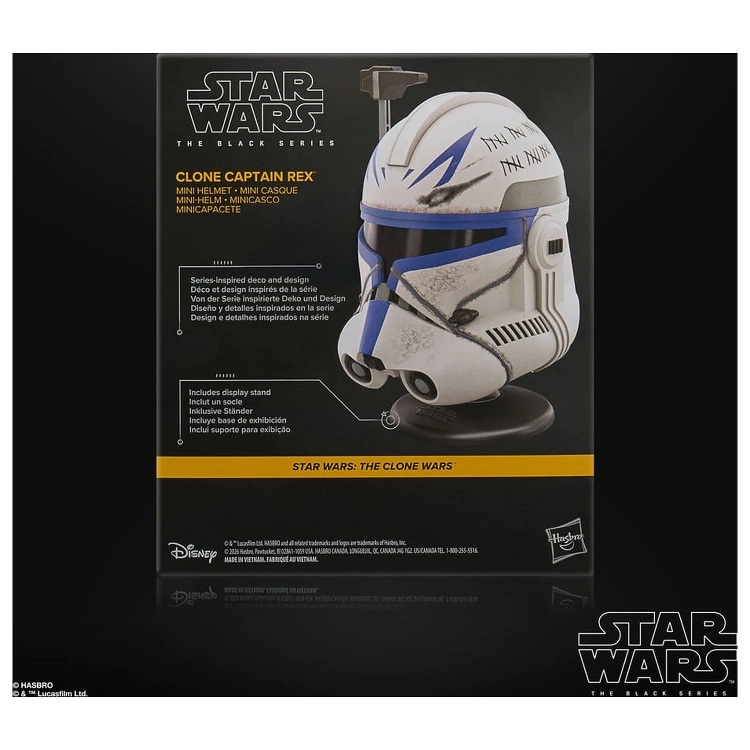 Star Wars: The Clone Wars Black Series mini prilba Clone Captain Rex 15 cm produktová fotografia