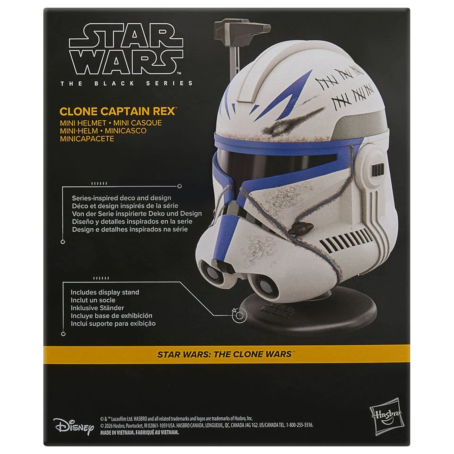 Star Wars: The Clone Wars Black Series mini prilba Clone Captain Rex 15 cm produktová fotografia