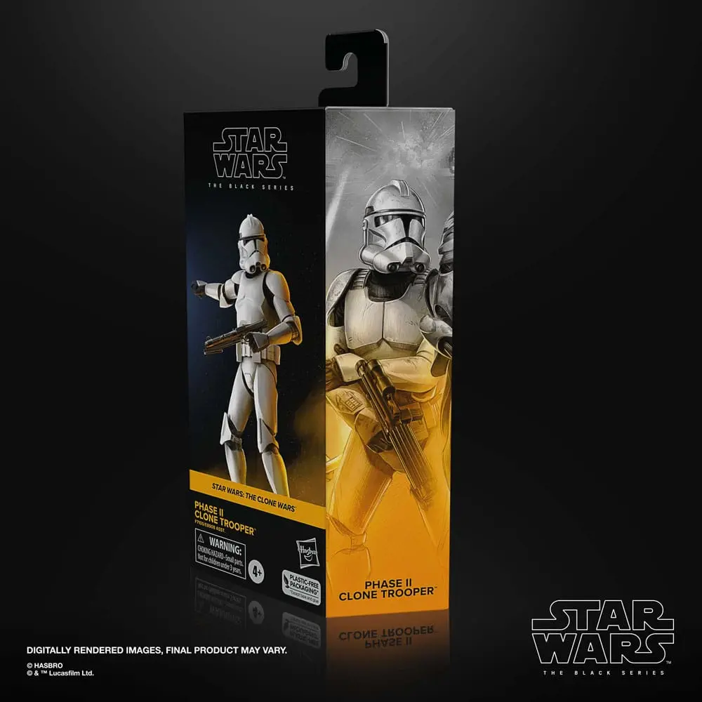 Star Wars: The Clone Wars Black Series Akčná figúrka Phase II Clone Trooper 15 cm produktová fotografia