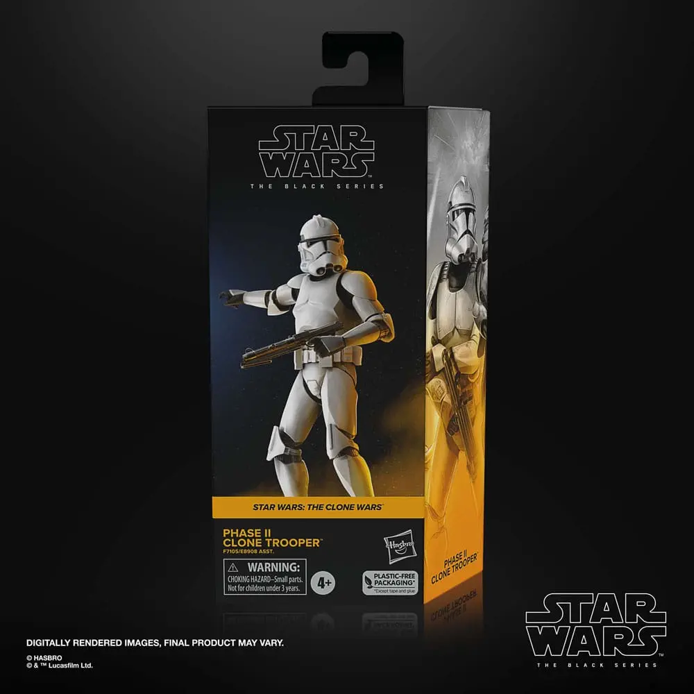 Star Wars: The Clone Wars Black Series Akčná figúrka Phase II Clone Trooper 15 cm produktová fotografia