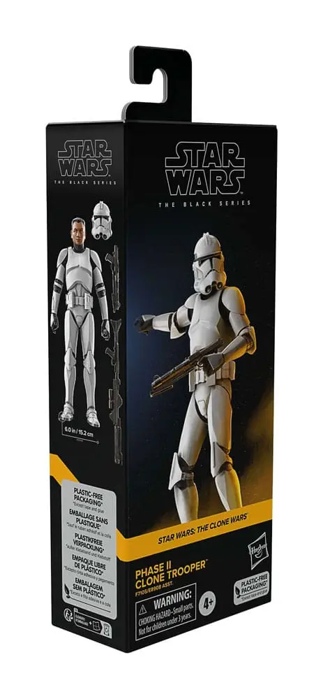 Star Wars: The Clone Wars Black Series Akčná figúrka Phase II Clone Trooper 15 cm produktová fotografia