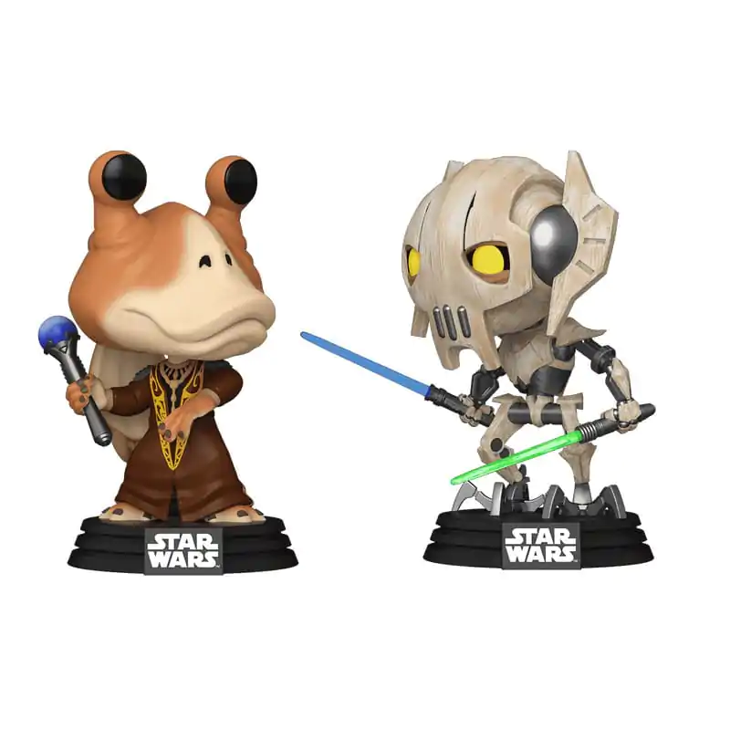 Star Wars: The Clone Wars Funko POP! Vinylové kývajúce sa hlavy 2-balenie Jar Jar Binks vs. General Grievous 9 cm produktová fotografia