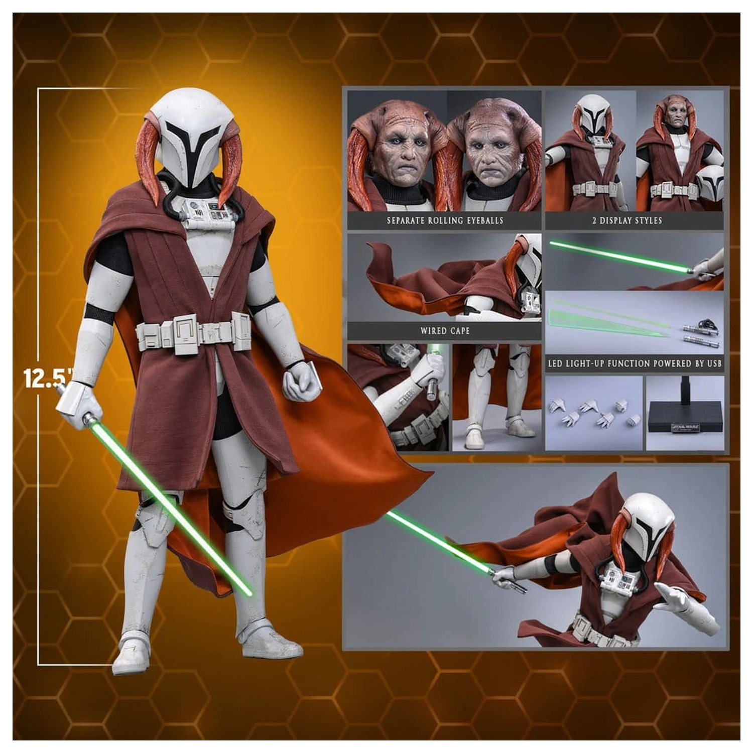 Star Wars: The Clone Wars Television Masterpiece Akčná figúrka 1/6 Saesee Tiin (Clone Armor) 32 cm produktová fotografia