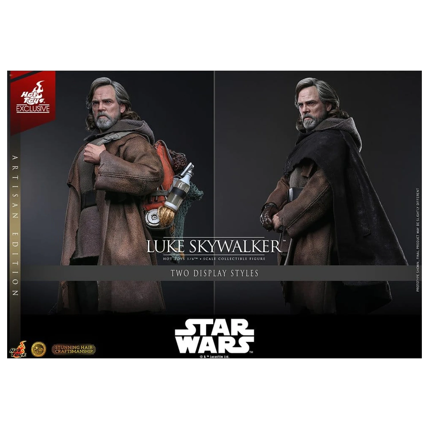 Star Wars: The Last Jedi Movie Masterpiece akčná figúrka 1/6 Luke Skywalker (Artisan Edition) 29 cm produktová fotografia