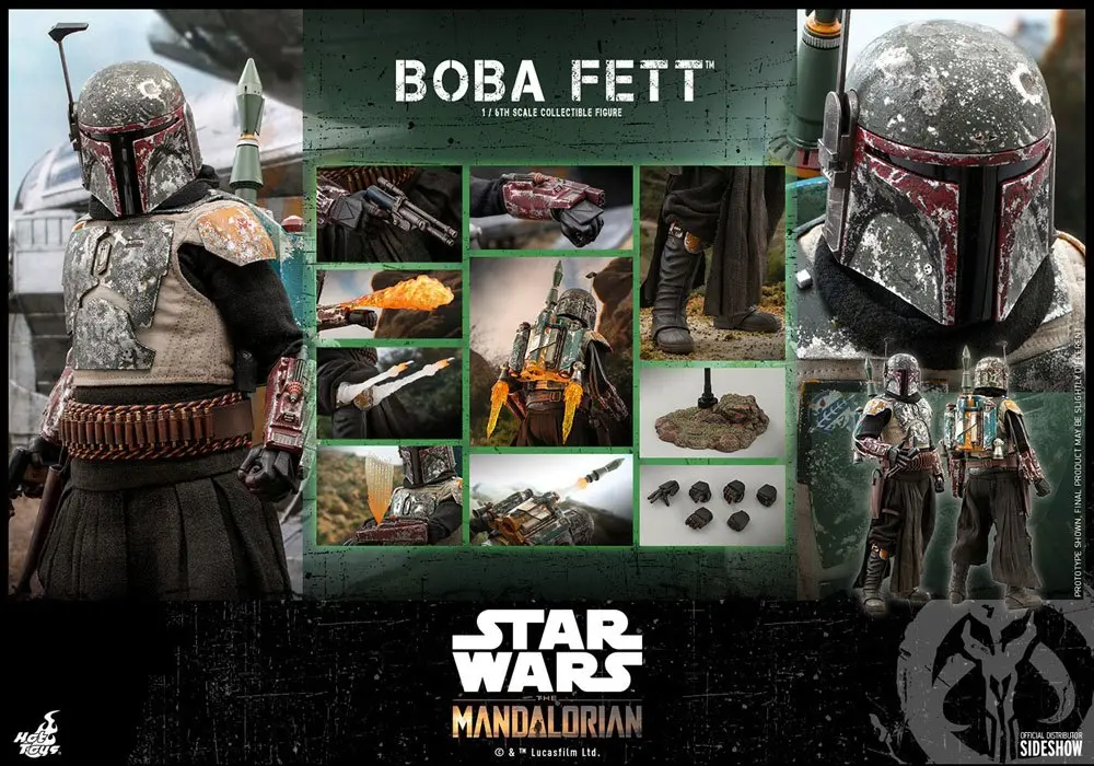 Star Wars The Mandalorian akčná figúrka 1/6 Boba Fett 30 cm termékfotó